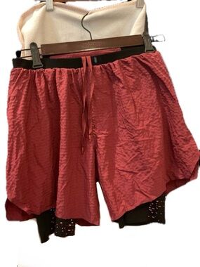 lululemon Men's Running Shorts | Merlot Red Ripstop with Built-In Liner | Size L